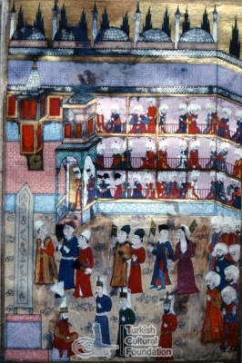TSM H1344; Intizami-Seyyid Lokman-Nakkas Osman, Surname-i Humayun, 1582-fol.98a