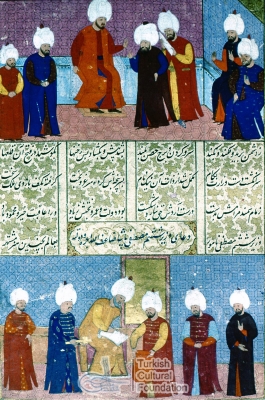 IUK F1404; Seyyid Lokman, Sehinsehname, 1581-fol.30a,Zal Mahmud Pasa ve Mustafa pasa Divani
