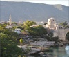 A view of Mostar City and the old bridge,"Stari Most"