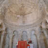 Interior view of El-Adhra Church at Hah