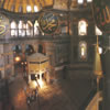 Minbar and the Sultan's gallery (Hunkar Mahfili) at the Hagia Sophia