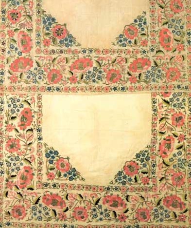 Embroidery, Cloth To Cover Mirror, Late 18th Century