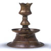 Ottoman, Tulip Shaped Bronze Candle Holder
