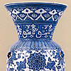 Blue And White Mosque Lamp