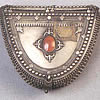 Silver With Agate Stone Capsul Case