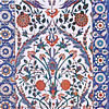 Flower Motifs In Tiles, Tiles From The Blue Mosque