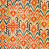 Kilim, Uzbek (Bokhara) Waxed Silk Ikat