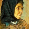 A portrait of an old lady, pastel on paper, 40 x 30 cm, The Museum of Painting and Sculpture in Istanbul