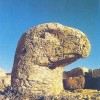 Eagle head on the East terrace, Mount Nemrut