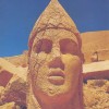 Head of Apollon-Mitras on the West terrace, Mount Nemrut