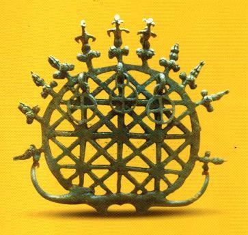 A sun disk, Pre-Hittite religious standard, Alacahöyük