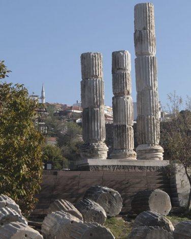 Columns of the Apollo temple in Assos