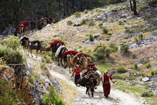 The Sarıkeçili migrating in the Taurus Mountains
