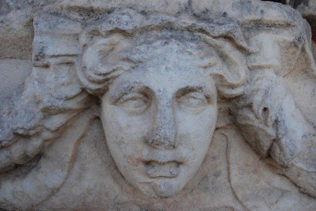 Detail from the Colonnade of the Portico of Tiberius, Aphrodisias