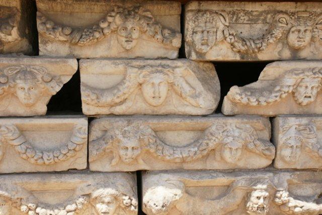 Ornaments from the Colonnade of the Portico of Tiberius in Aphrodisias