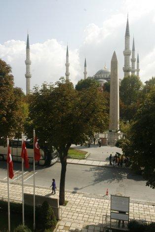 Sultan Ahmed Mosque and Obelisque